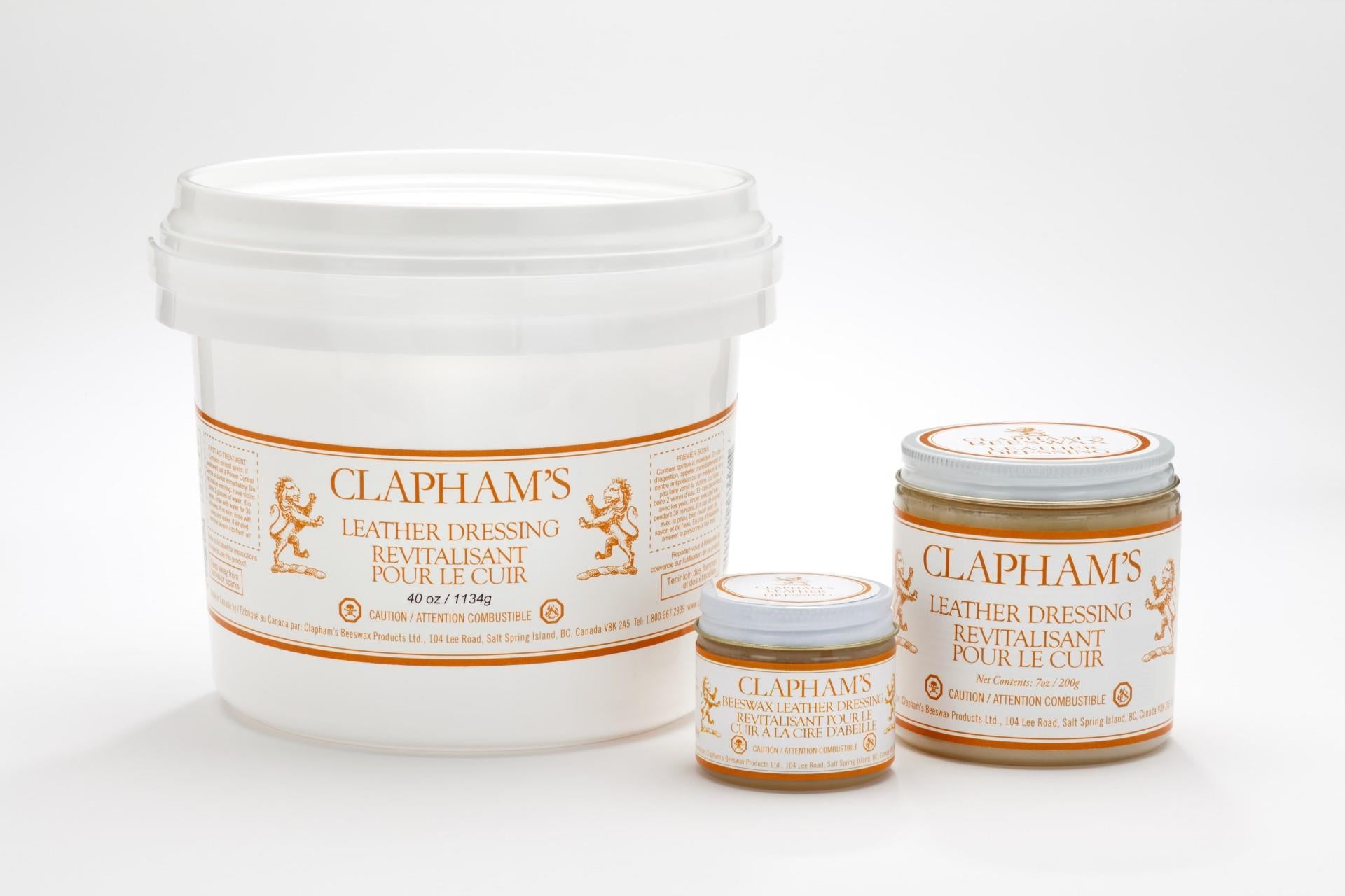Clapham's Beeswax Leather Dressing - 1134g