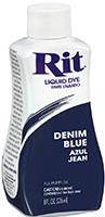 Rit, Liquid Dye, 236 ml/8 oz, Denim Blue