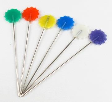 Collins Flat Flower-Head Pins -- 100 Pack