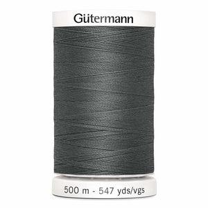 Gutermann thread, polyester. 500m. #115 grey.