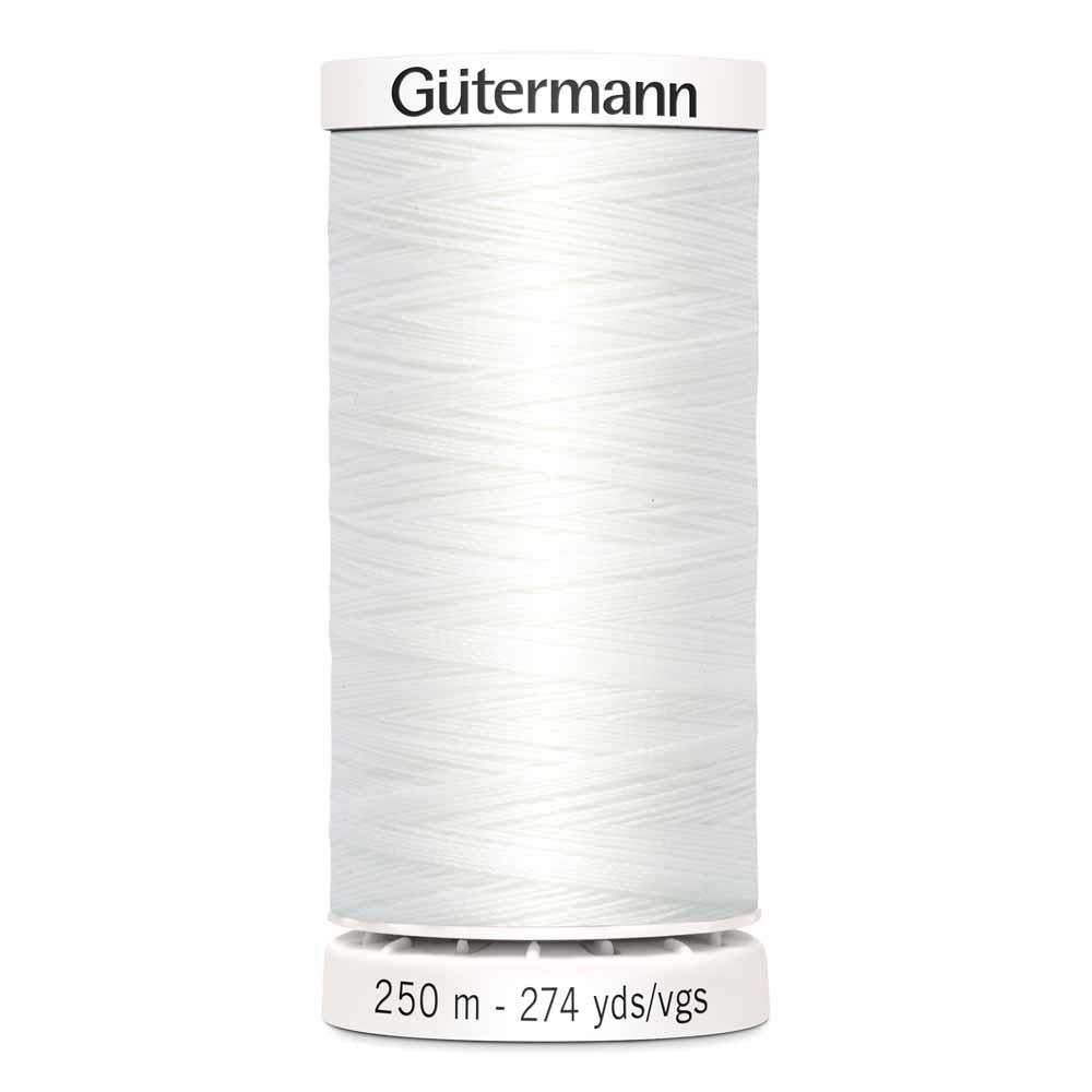 Gutermann Thread Polyester 250m #20 White