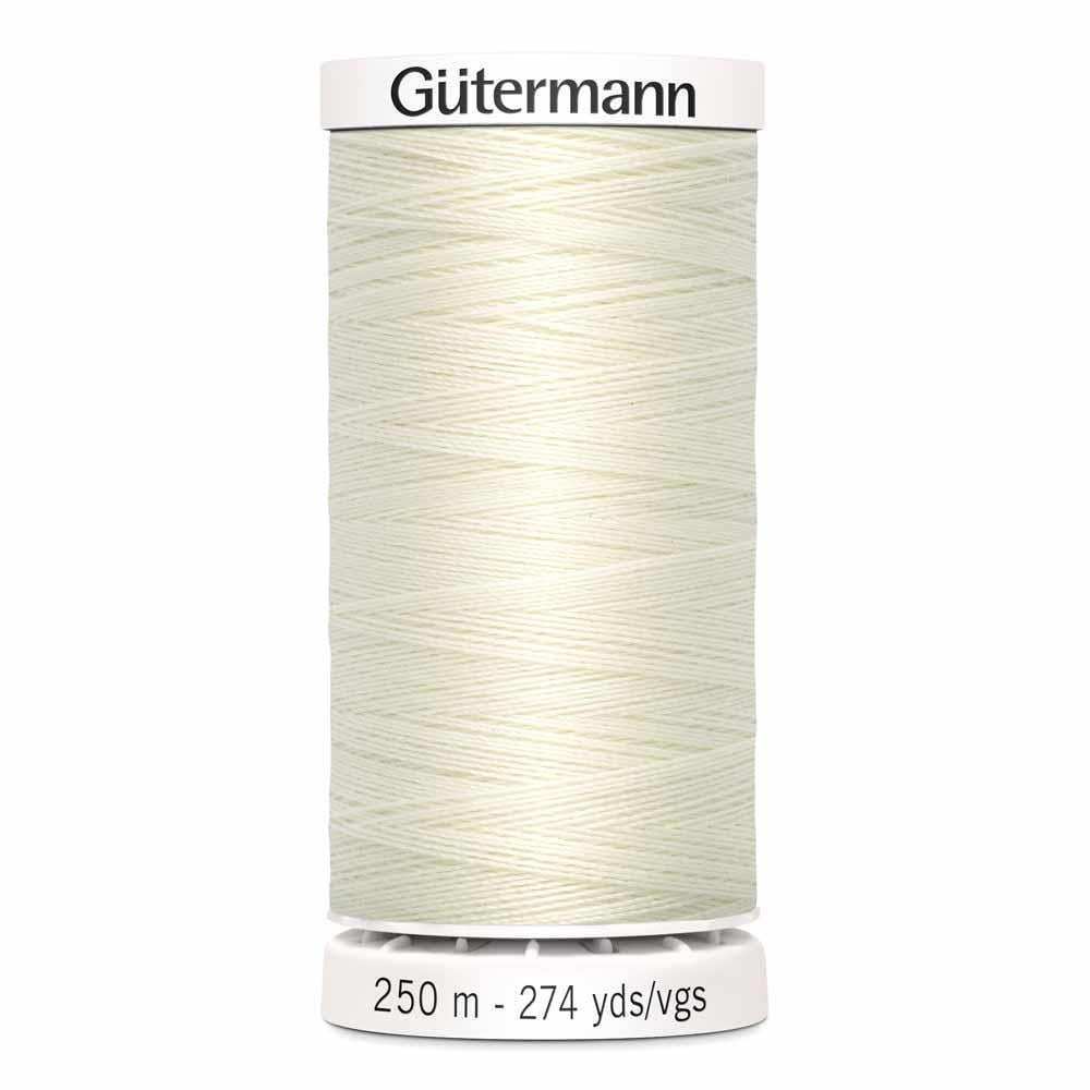 Gutermann thread, polyester. 250m. #795 bone.