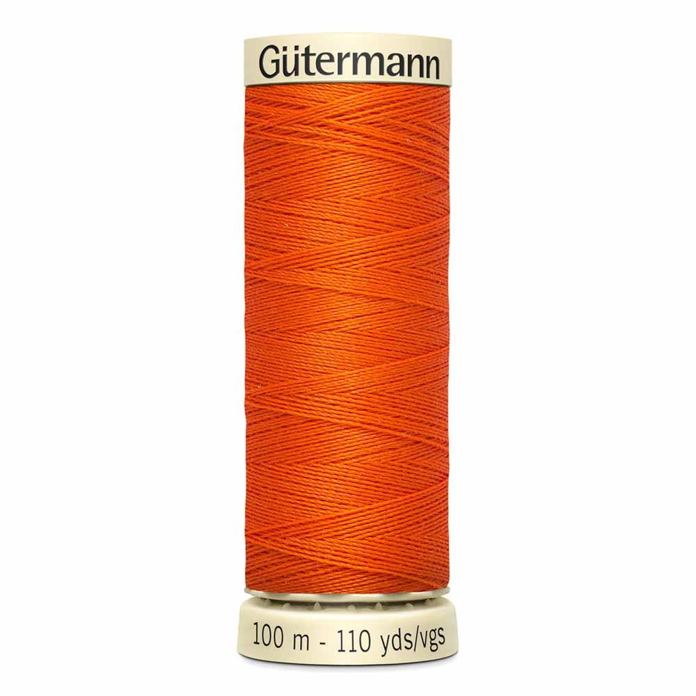 Gutermann thread, polyester. 100m. #470 orange.
