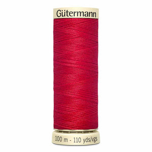 Gutermann thread, polyester. 100m. #410 red.