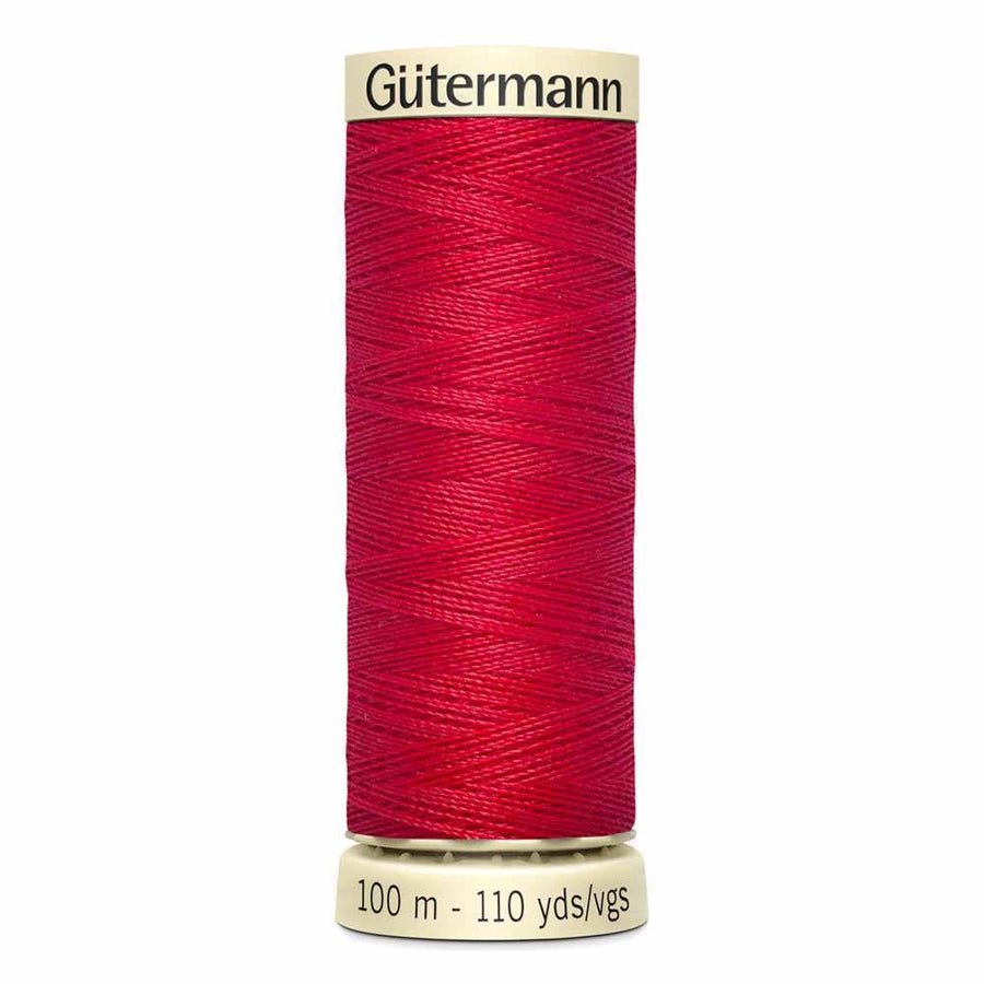 Gutermann thread, polyester. 100m. #410 red.