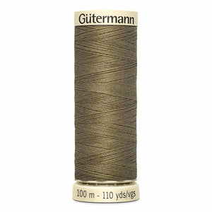 Gutermann thread, polyester. 100m. #781 khaki green.