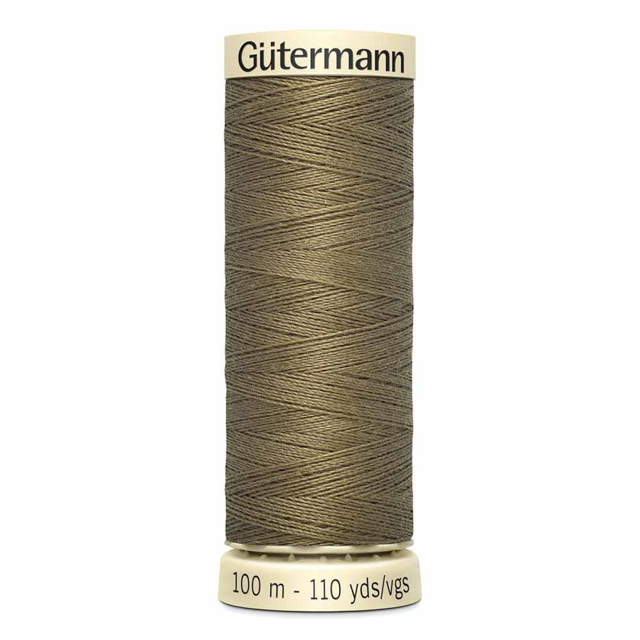 Gutermann thread, polyester. 100m. #781 khaki green.