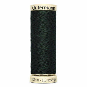 Gutermann thread, polyester, 100m, #792, Forest Green