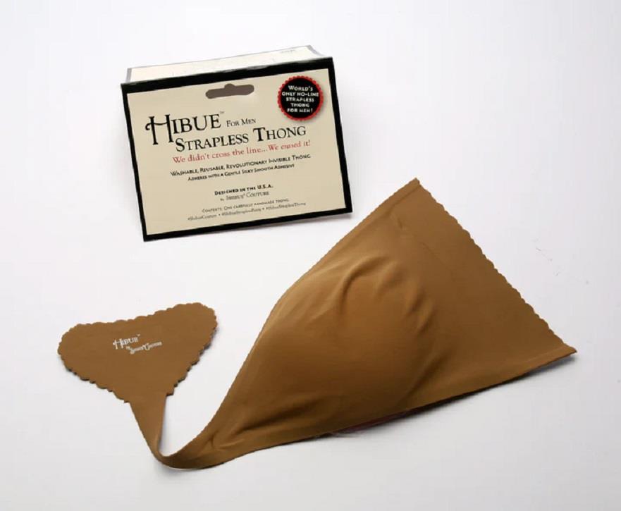 Hibue Men's Strapless Adhesive Thong