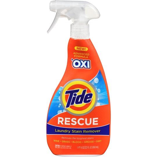 Tide Rescue Laundry Spray with white background