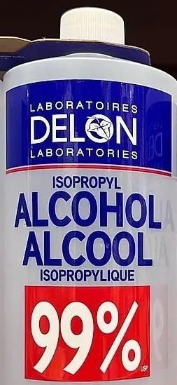 Delon Labratories 99% Isopropyl Alcohol