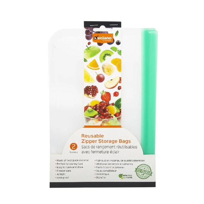 Snak-Pac Reusable Standup Storage Bag, 3PK, 16oz.