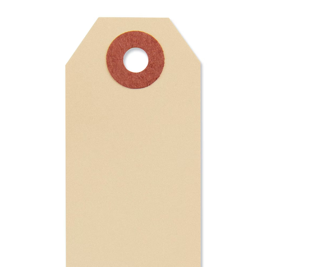 #1 manila shipping tags - Pack 100