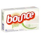 Bounce free, no dyes/perfumes. Box of 40 dryer sheets.