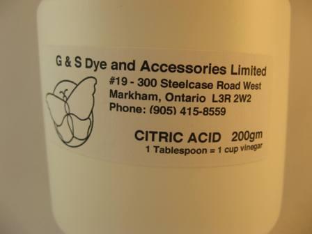G&S Dye Citric Acid - 200g