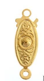 WOT Findings Gold Coloured Fish-hook Clasp 12 Pack