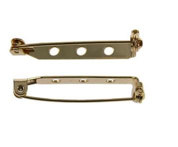 WOT findings. Barpins, 26 mm. 4 pack, (2 x silver coloured/2 x gold coloured).