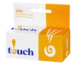 Touch Wooden Toothpicks Round 250 box