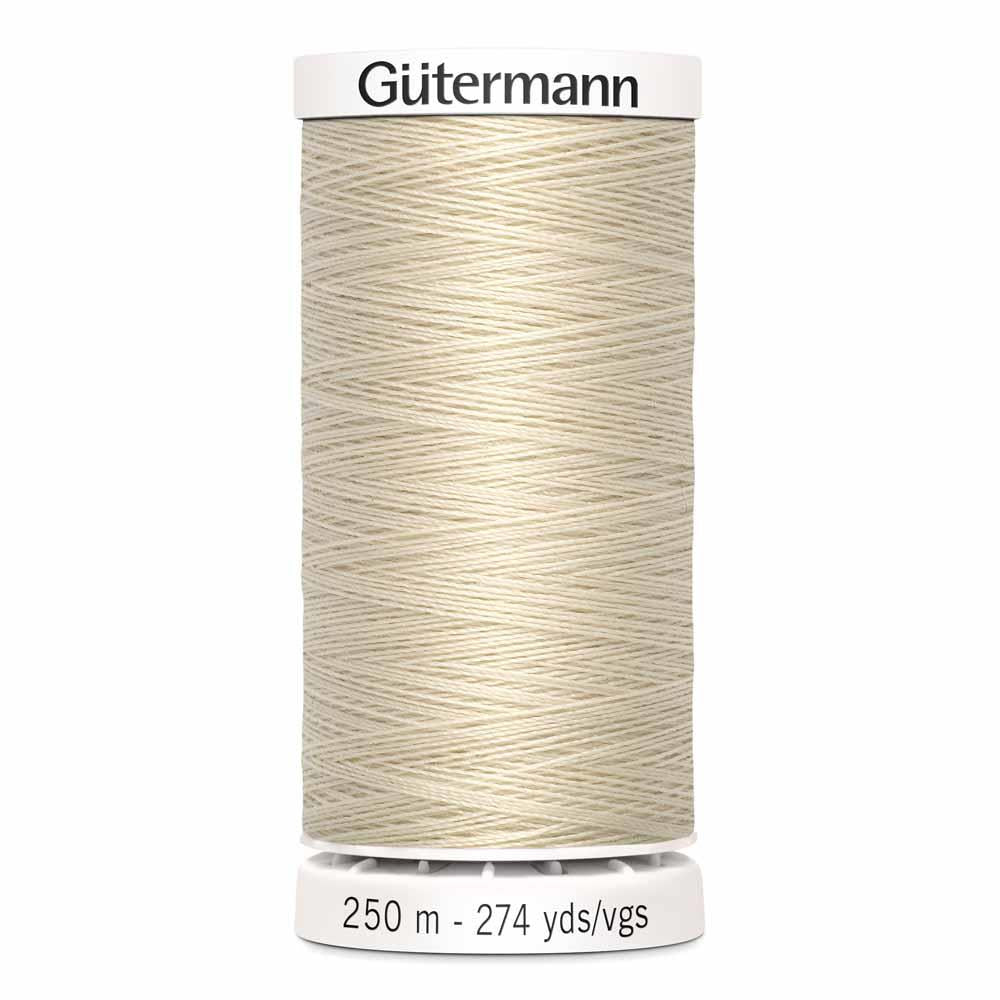 Gutermann Polyester Thread 250m #30 Bone