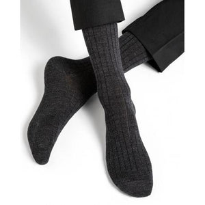 Bleuforet Men's Merino Wool Socks in Dark Grey