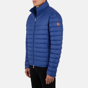 Save The Duck Men's Morgan Jacket in eclipse blue back view
