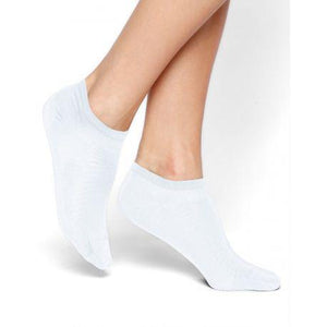Bleuforet Mercerized Cotton Ankle Socks in White