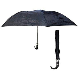No Name Collapsible Black Umbrella