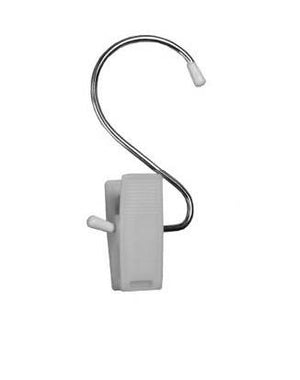 Hercules Clip with Hook . White