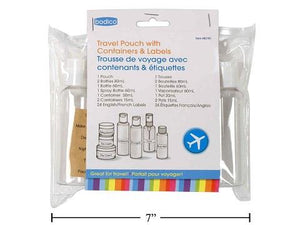Bodico 7pcs Travel Bottle Kit with pouch