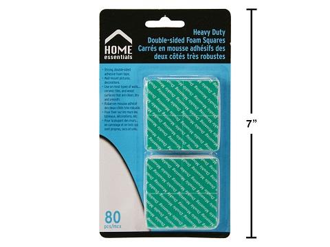 Home Essentials Double Sided Adhesive Foam Squares