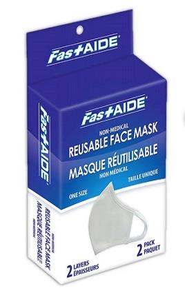 FASTAIDE Reusable Face Mask 2Pk