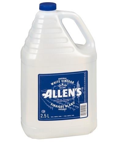 2.5L Jug of Allen's branded white vinegar