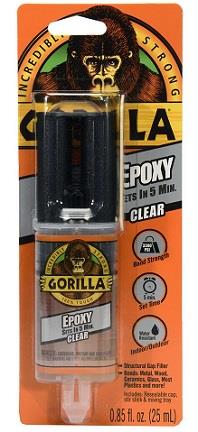 Gorilla Epoxy Glue Dual (A/B) Syringe/Tube