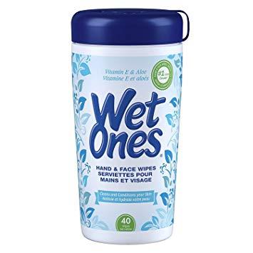 Wet Ones Wipes Tub - Vitamin E and Aloe