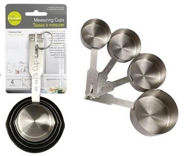 Stainless Steel Measuring Cups and Spoons Set 12 Piece Simply Gourmet