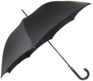 Umbrella, small Black. Hooked handle.