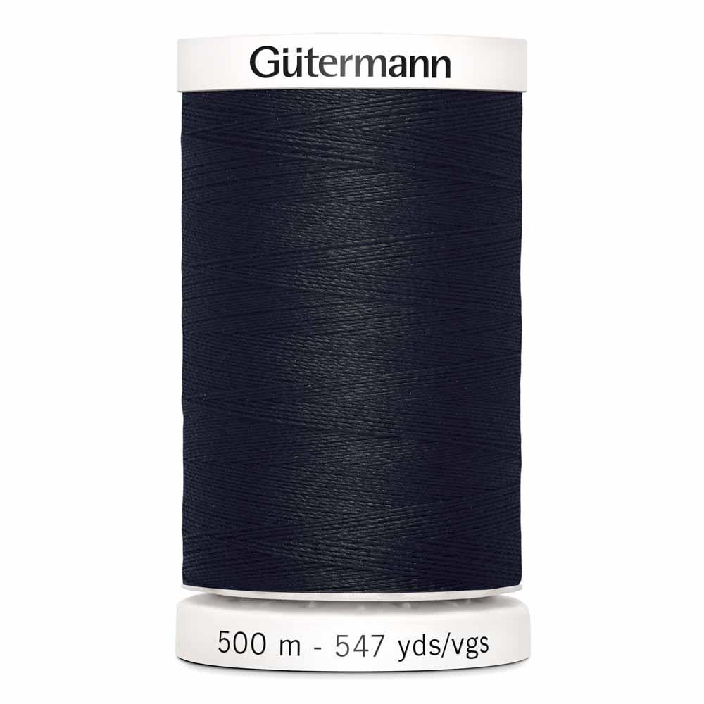 Gutermann thread, polyester. 500m. #10 Black.