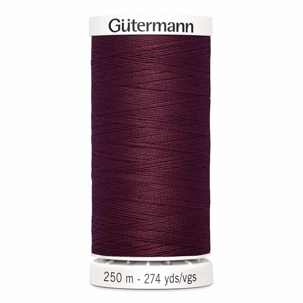 Gutermann thread, polyester. 250m. #450 wine.