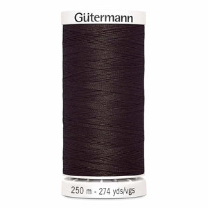 Gutermann Thread Polyester 250m #594 Dk. Brown