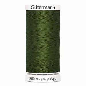 Gutermann thread, polyester. 250m. #780 army green.