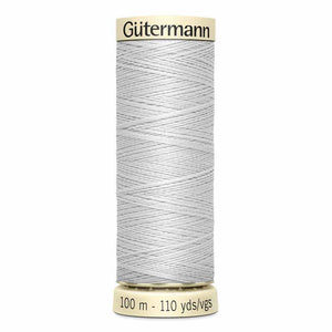 Gutermann thread, polyester. 100m. #100 dove grey