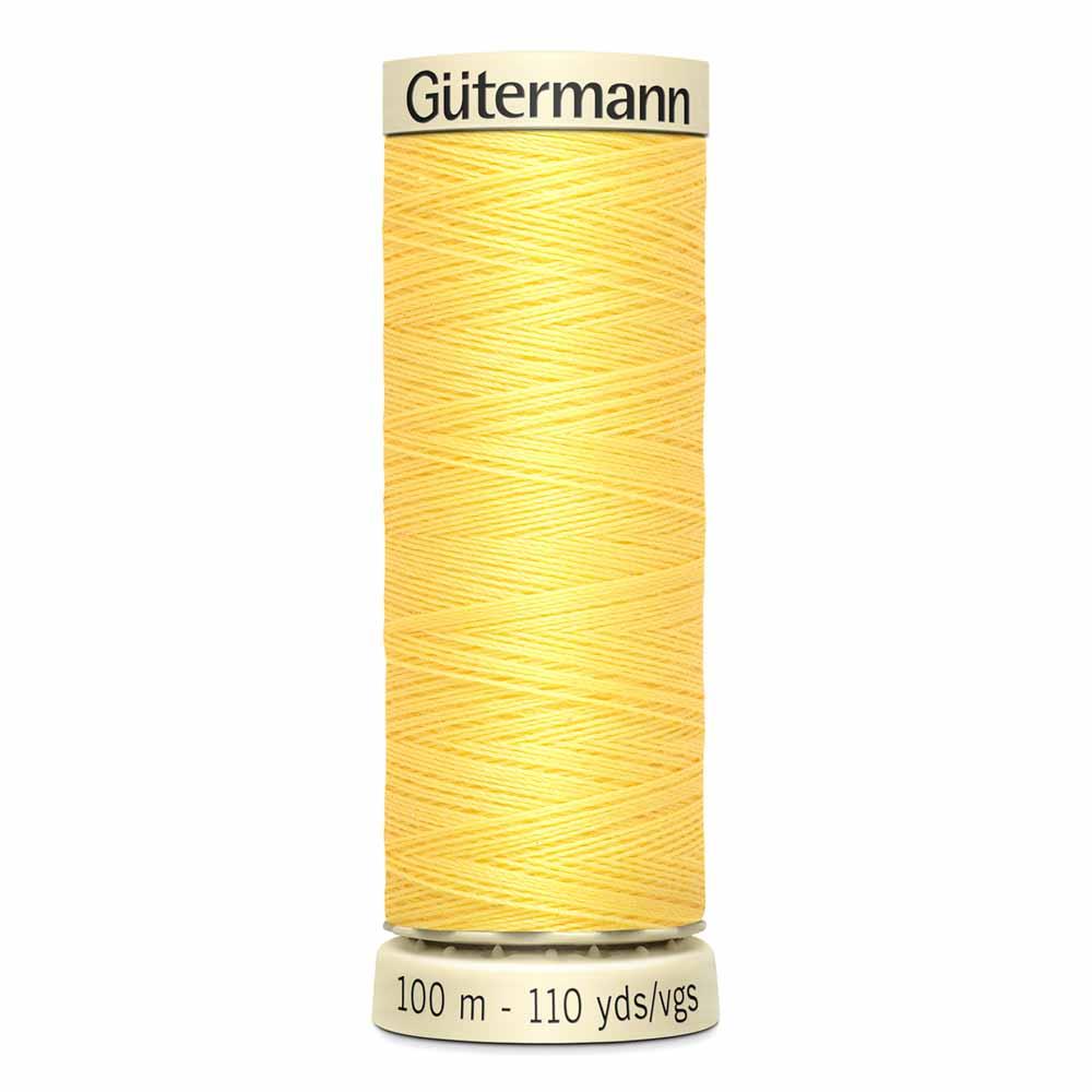Gutermann thread, polyester. 100m. #807 yellow.