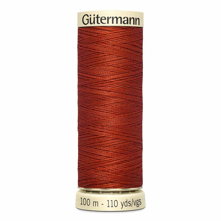 Gutermann thread, polyester. 100m. #569 rusty orange.