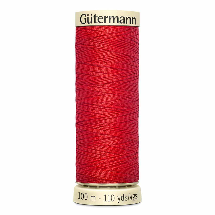 Gutermann thread, polyester. 100m. #405 poppy red.