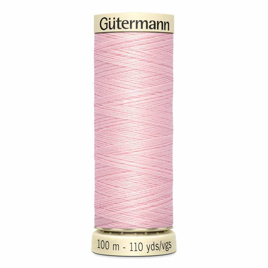 Gutermann thread, polyester. 100m. #305 baby pink.