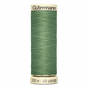 Gutermann thread, polyester. 100m. #723 lt.greyish-green.