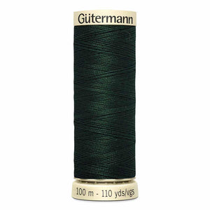 Gutermann thread, polyester. 100m. #794 forest green.