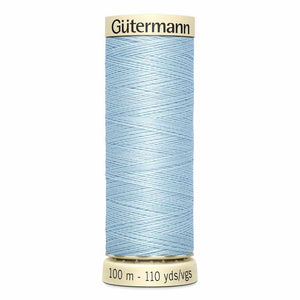 Gutermann thread, polyester. 100m. #207 lt.blue.
