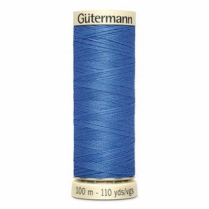 Gutermann thread, polyester. 100m. #218 cornflower blue.