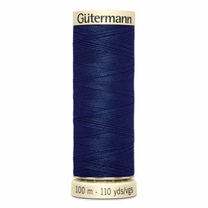 Gutermann thread, polyester. 100m. #275 midnight blue.